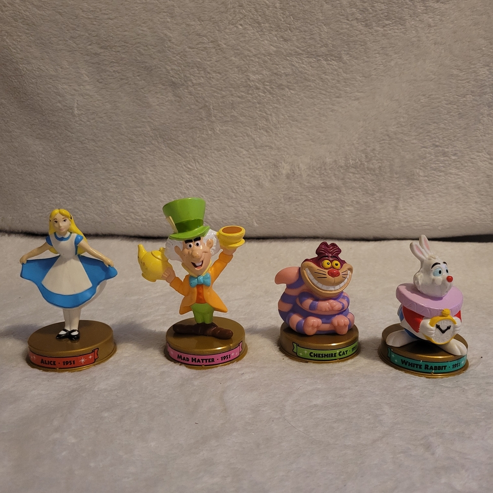 Disney 100 / Mcdonalds Alice In Wonderland Character Figurine Set